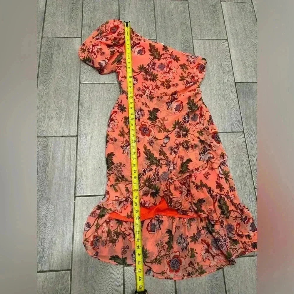 CHELSEA28 Floral One-Shoulder High-Low Dress Size Medium - Picture 7 of 8